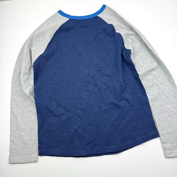 Boden Blue Boys Raglan Shirt - Picture 5 of 5